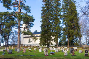 Boo kyrkogård – historisk begravningsplats vid Boo kyrka i Saltsjö-Boo